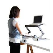Uncaged Ergonomics Workez Standing Desk Ergonomic Sit Stand Up Converter Riser For Laptop WESDB